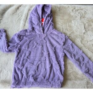 Puma Kids Plush Fuzzy Hoodie Lavender Purple Cozy Girls Size 6 NWT‎